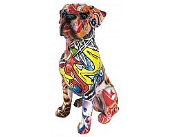 Dekorační soška Graffiti pes, 20 cm