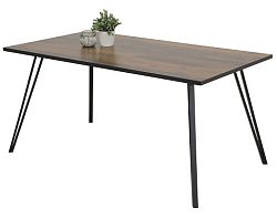 Jídelní stůl Oksana 160x90 cm, vintage optika dřeva