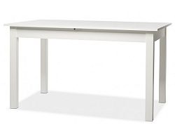 Rozkládací jídelní stůl Coburg 137x80 cm, bílý