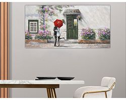 Ručně malovaný obraz Láska, 140x70 cm
