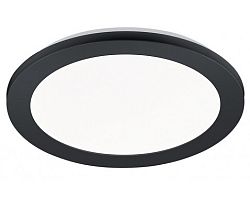 Stropní LED osvětlení Camillus 26 cm, kulaté, černé